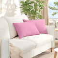 vidaXL Poduszki na sofę 2 pcs Różowy 60 x 40 cm tkanina