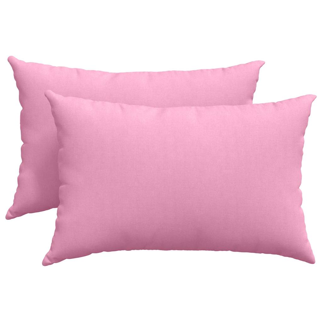 vidaXL Poduszki na sofę 2 pcs Różowy 60 x 40 cm tkanina