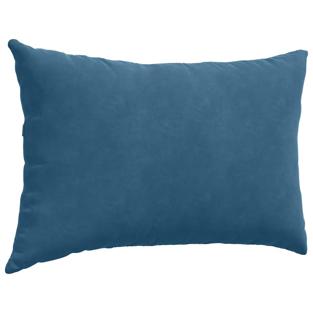 vidaXL Poduszki na sofę 2 pcs Niebieski 60 x 40 cm Tkanina sztruksowa