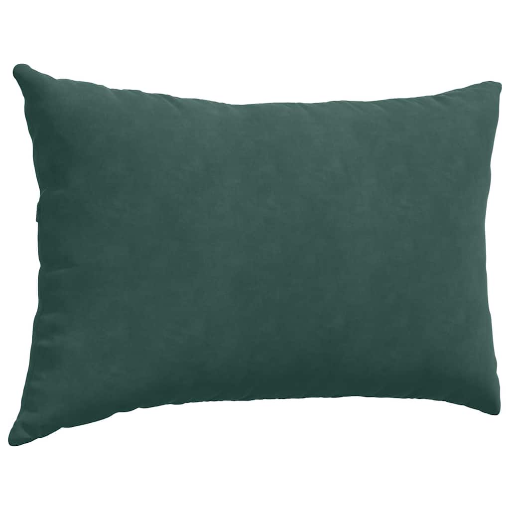 vidaXL Poduszki na sofę 2 pcs Ciemnozielony 60 x 40 cm