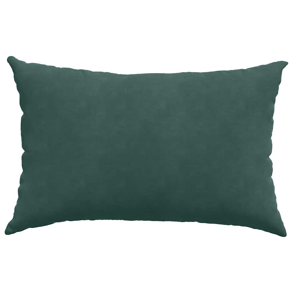 vidaXL Poduszki na sofę 2 pcs Ciemnozielony 60 x 40 cm