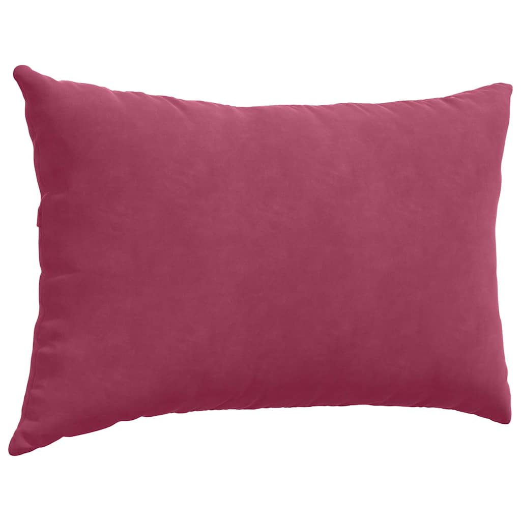 vidaXL Poduszki na sofę 2 pcs Czerwone wino 60 x 40 cm