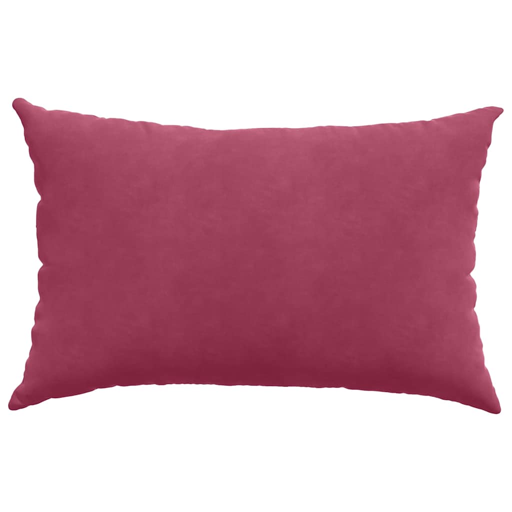vidaXL Poduszki na sofę 2 pcs Czerwone wino 60 x 40 cm
