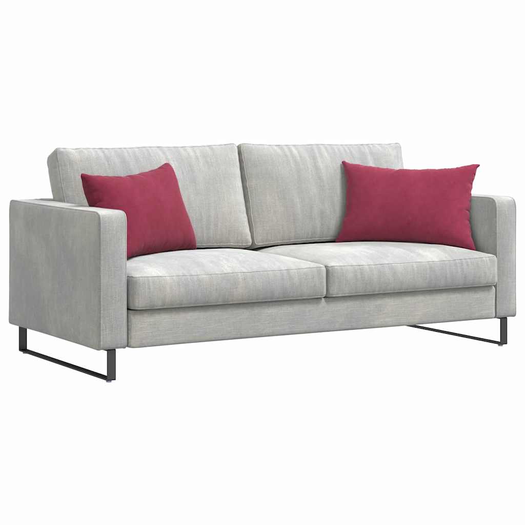 vidaXL Poduszki na sofę 2 pcs Czerwone wino 60 x 40 cm