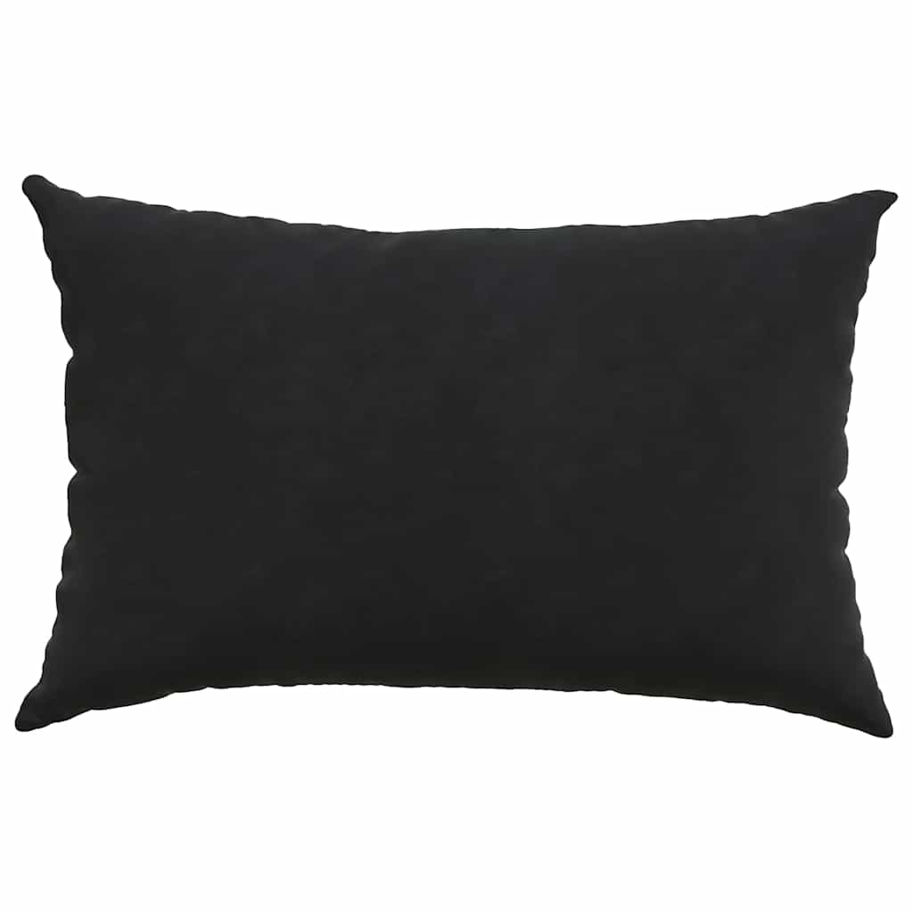vidaXL Poduszki na sofę 2 pcs Czarny 60 x 40 cm Tkanina sztruksowa