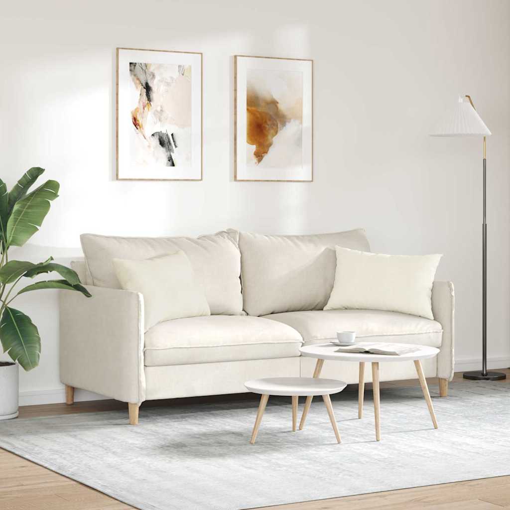 vidaXL Poduszki na sofę 2 pcs Kremowy 60 x 40 cm Tkanina sztruksowa