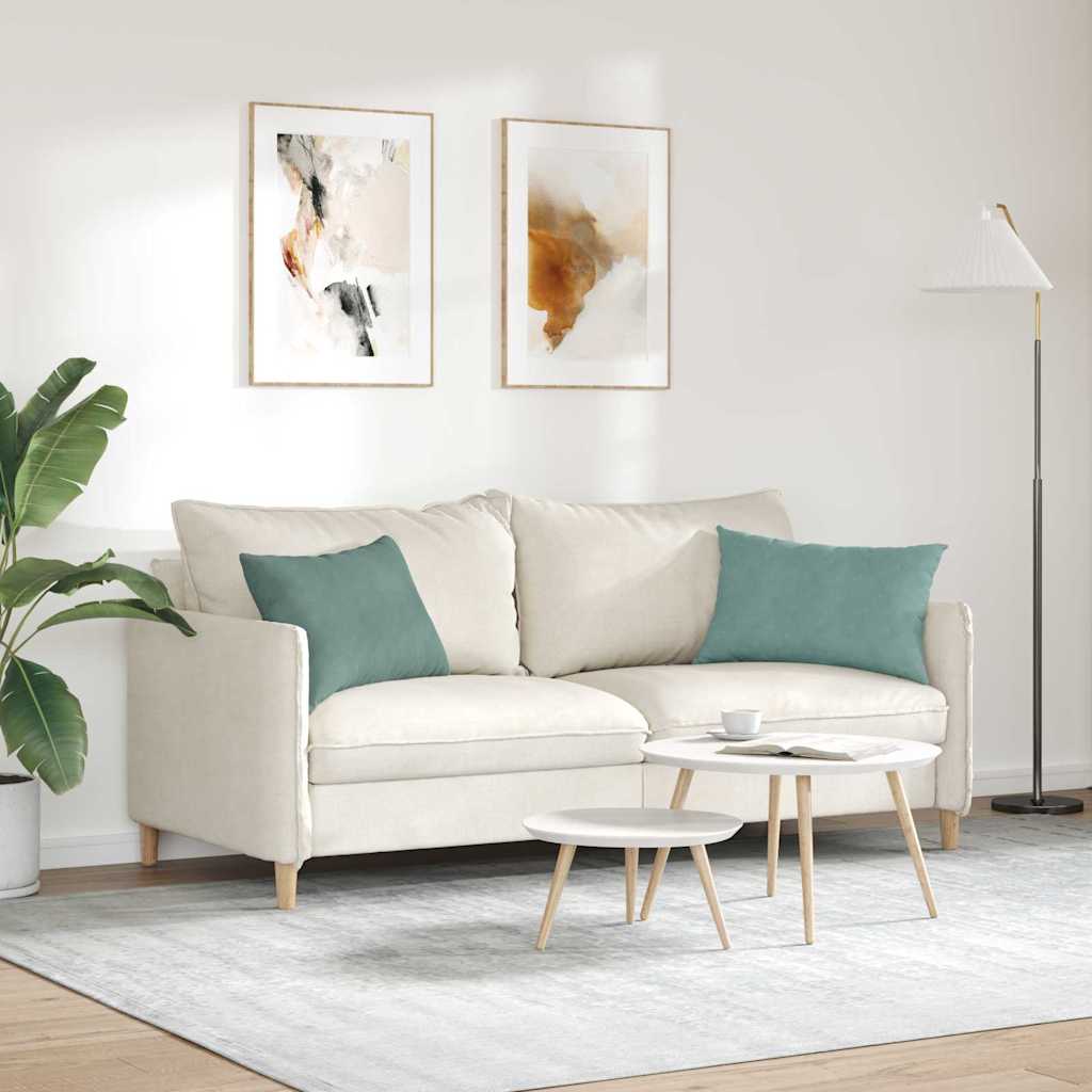 vidaXL Poduszki na sofę 2 pcs Zielony morski 60 x 40 cm