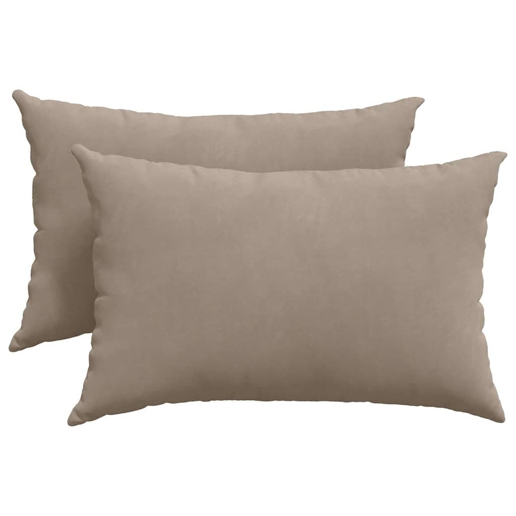vidaXL Poduszki na sofę 2 pcs Ciemnoszary 60 x 40 cm tkanina