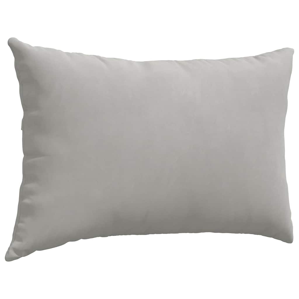 vidaXL Poduszki na sofę 2 pcs Jasnoszary 60 x 40 cm tkanina