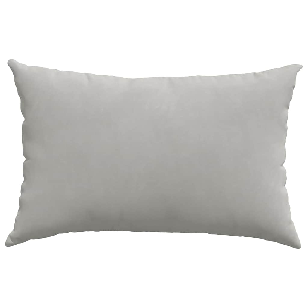 vidaXL Poduszki na sofę 2 pcs Jasnoszary 60 x 40 cm tkanina
