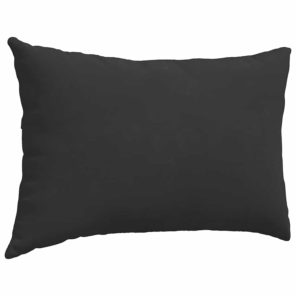 vidaXL Poduszki na sofę 2 pcs Czarny 60 x 40 cm tkanina