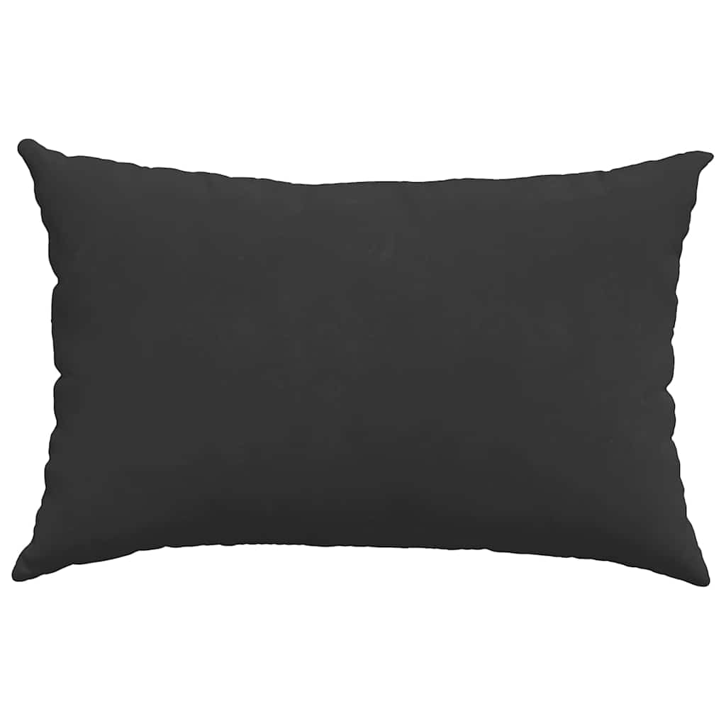 vidaXL Poduszki na sofę 2 pcs Czarny 60 x 40 cm tkanina