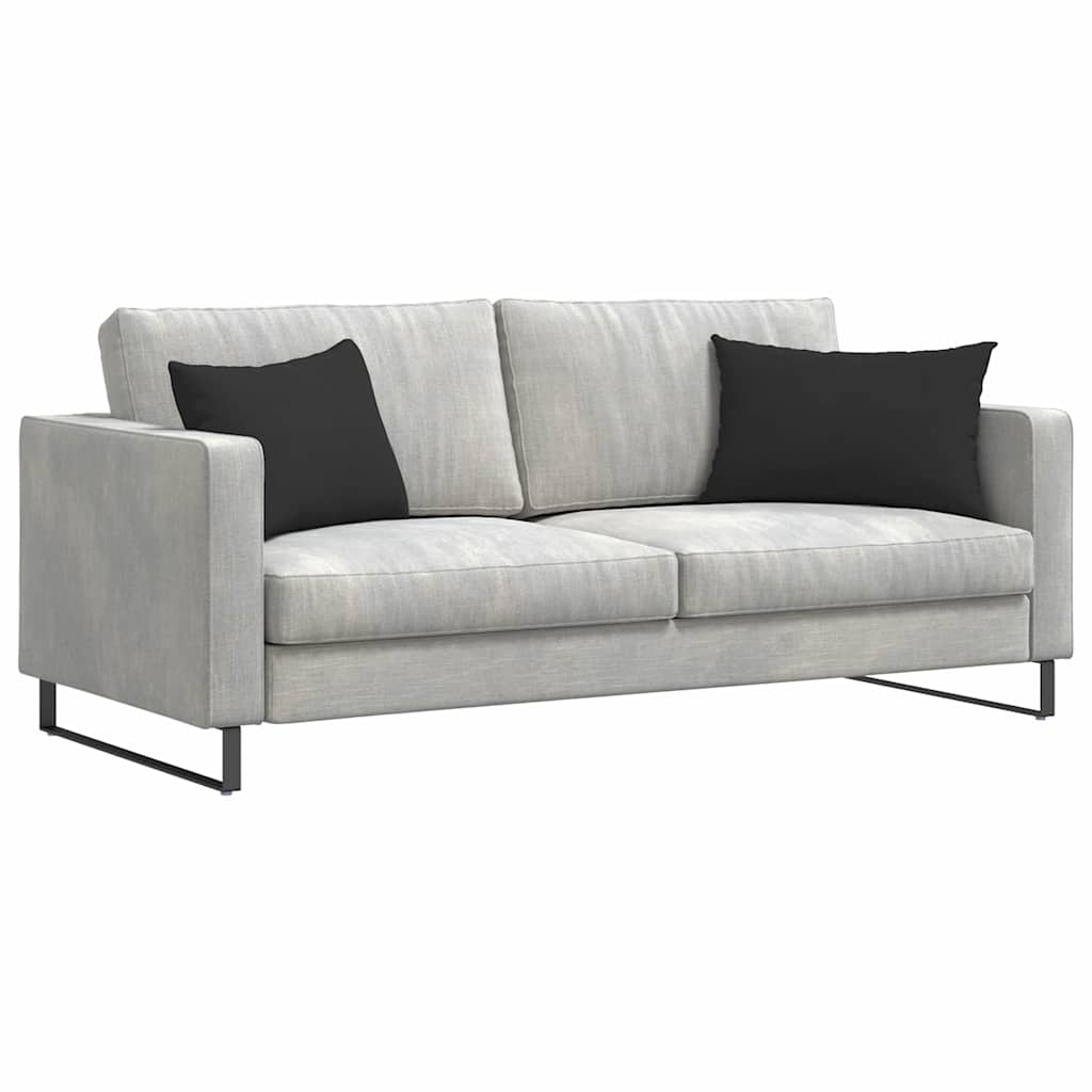 vidaXL Poduszki na sofę 2 pcs Czarny 60 x 40 cm tkanina