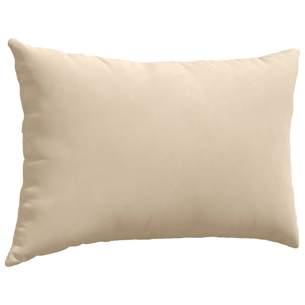 vidaXL Poduszki na sofę 2 pcs Kremowy 60 x 40 cm tkanina