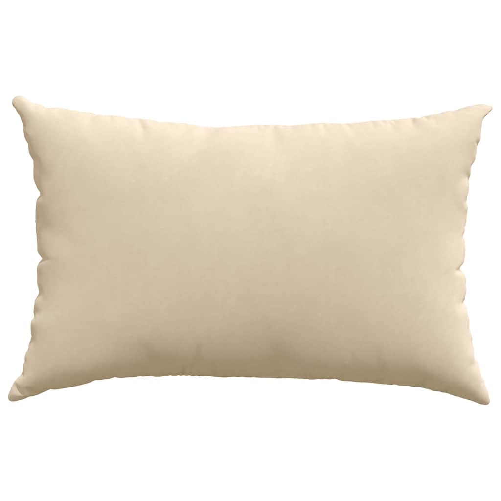 vidaXL Poduszki na sofę 2 pcs Kremowy 60 x 40 cm tkanina