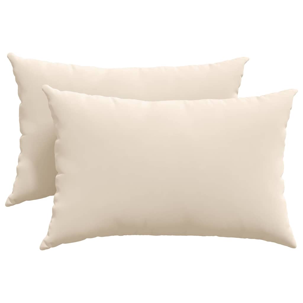 vidaXL Poduszki na sofę 2 pcs Beżowy 60 x 40 cm tkanina