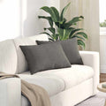 vidaXL Poduszki na sofę 2 pcs Jasnoszary 60 x 40 cm Tkanina sztruksowa