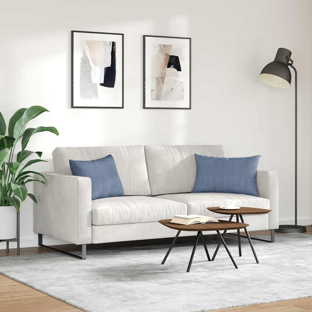 vidaXL Poduszki na sofę 2 pcs Niebieski 60 x 40 cm Tkanina sztruksowa