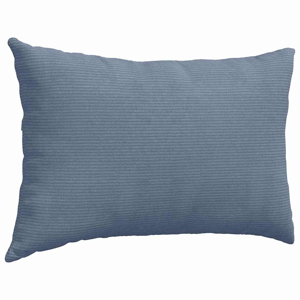 vidaXL Poduszki na sofę 2 pcs Niebieski 60 x 40 cm Tkanina sztruksowa