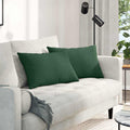 vidaXL Poduszki na sofę 2 pcs Ciemna zieleń 60 x 40 cm