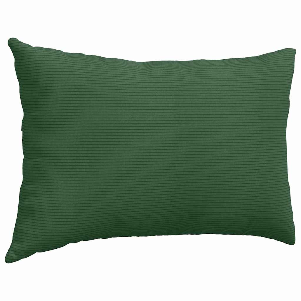 vidaXL Poduszki na sofę 2 pcs Ciemna zieleń 60 x 40 cm