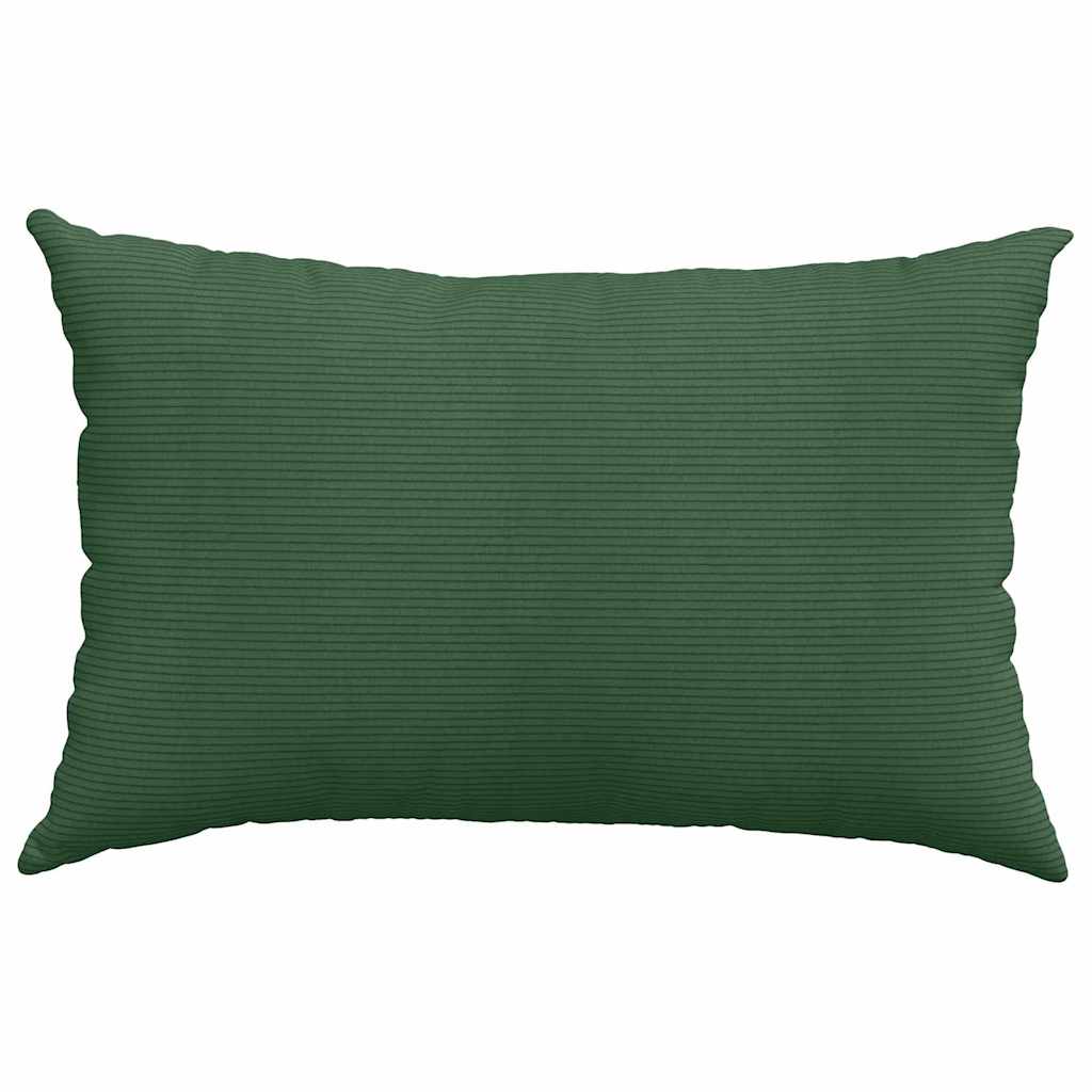 vidaXL Poduszki na sofę 2 pcs Ciemna zieleń 60 x 40 cm