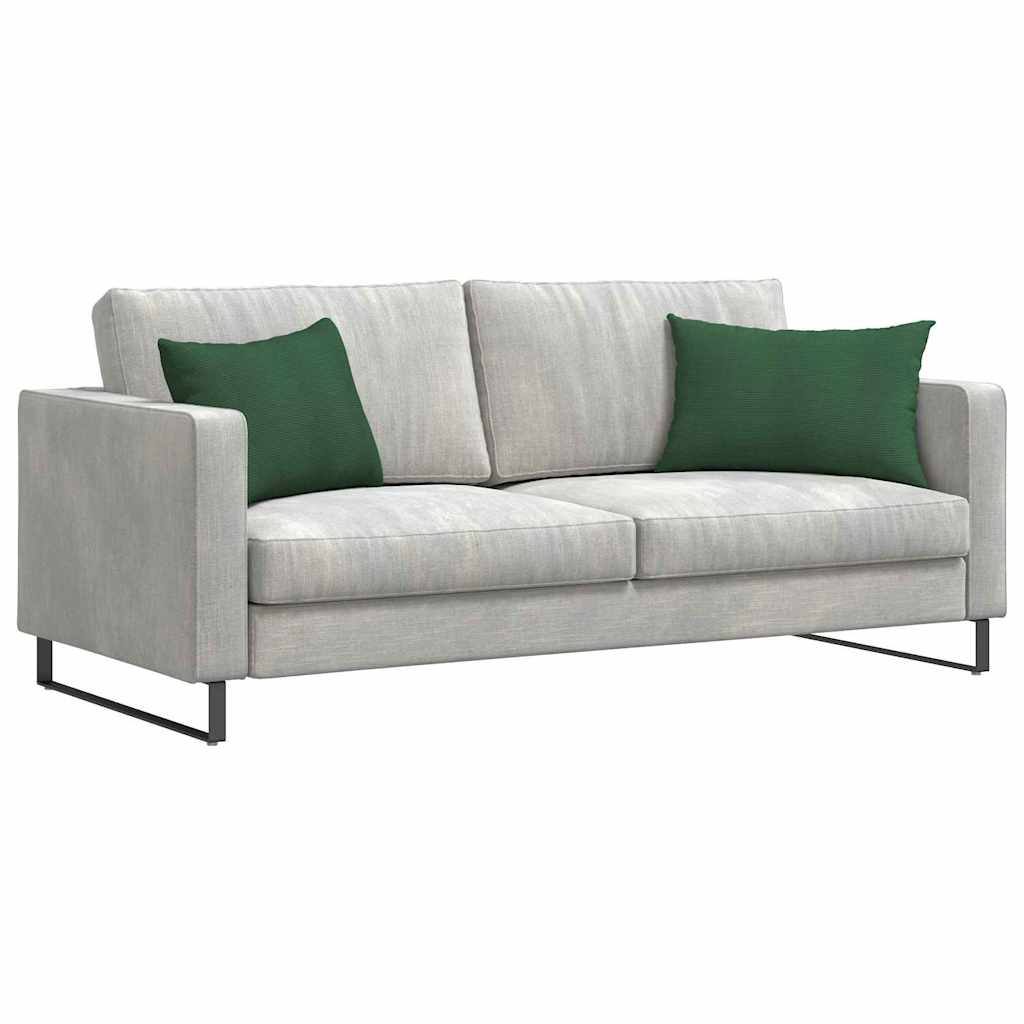 vidaXL Poduszki na sofę 2 pcs Ciemna zieleń 60 x 40 cm