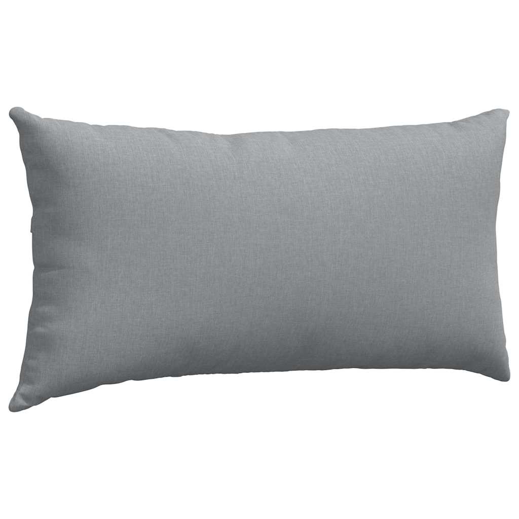 vidaXL Poduszki na sofę 2 pcs Jasnoszary 80 x 40 cm tkanina