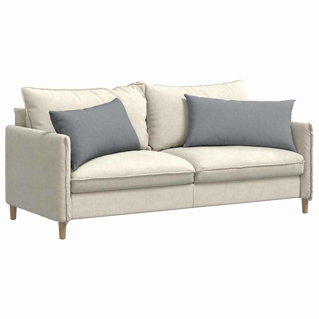 vidaXL Poduszki na sofę 2 pcs Jasnoszary 80 x 40 cm tkanina