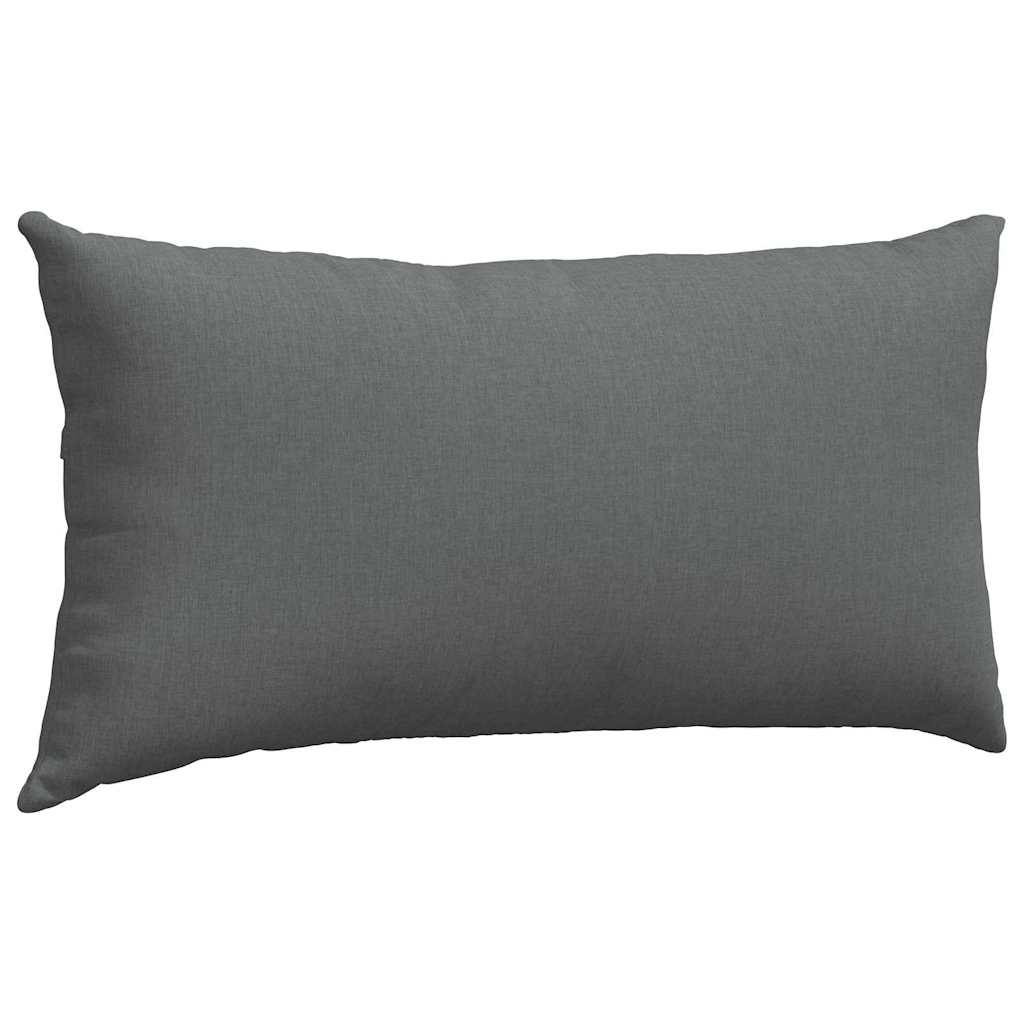 vidaXL Poduszki na sofę 2 pcs Ciemnoszary 80 x 40 cm tkanina