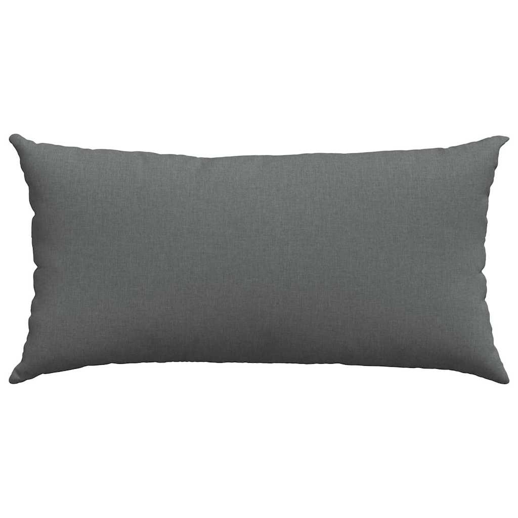 vidaXL Poduszki na sofę 2 pcs Ciemnoszary 80 x 40 cm tkanina