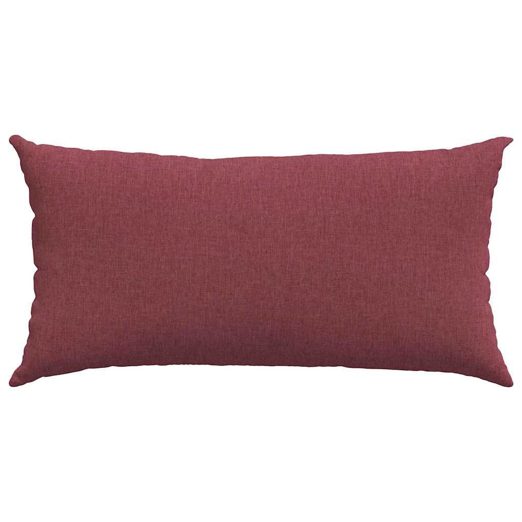 vidaXL Poduszki na sofę 2 pcs Czerwone wino 80 x 40 cm tkanina