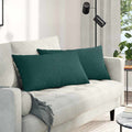 vidaXL Poduszki na sofę 2 pcs Ciemna zieleń 80 x 40 cm tkanina
