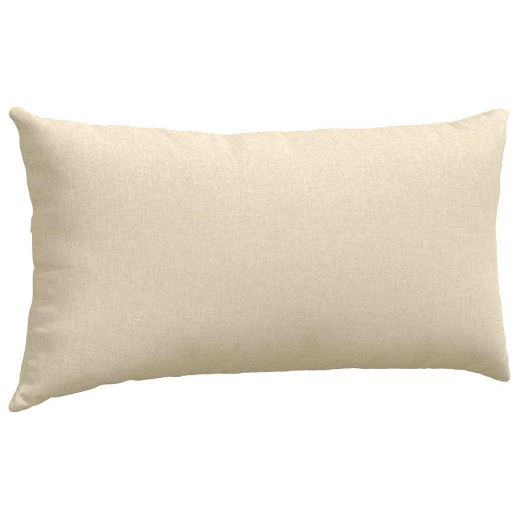 vidaXL Poduszki na sofę 2 pcs Kremowy 80 x 40 cm tkanina