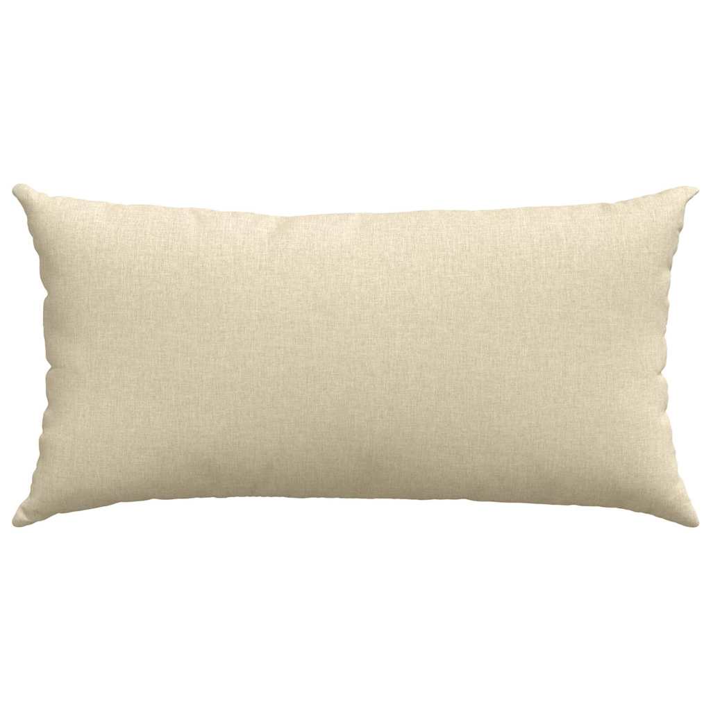 vidaXL Poduszki na sofę 2 pcs Kremowy 80 x 40 cm tkanina