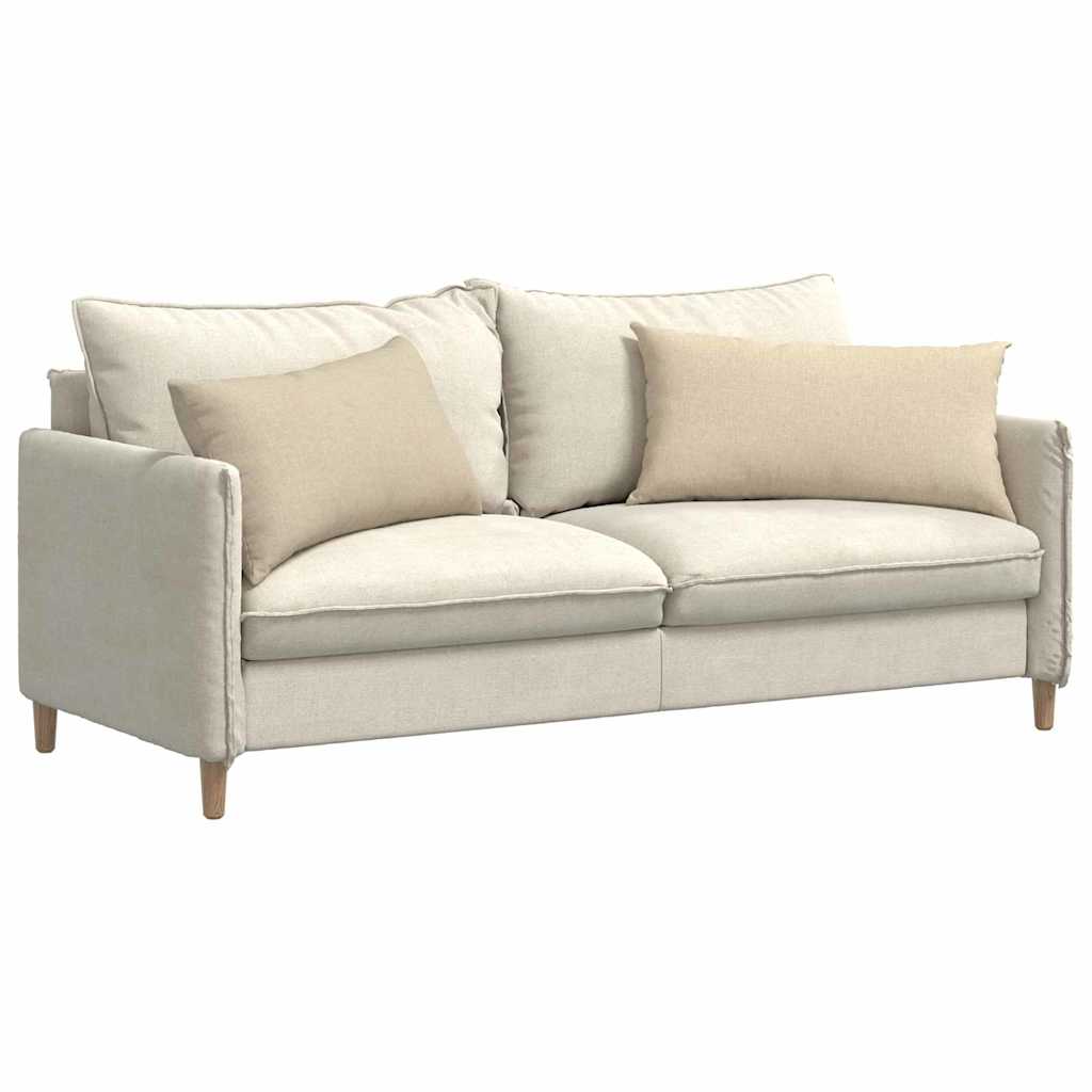 vidaXL Poduszki na sofę 2 pcs Kremowy 80 x 40 cm tkanina
