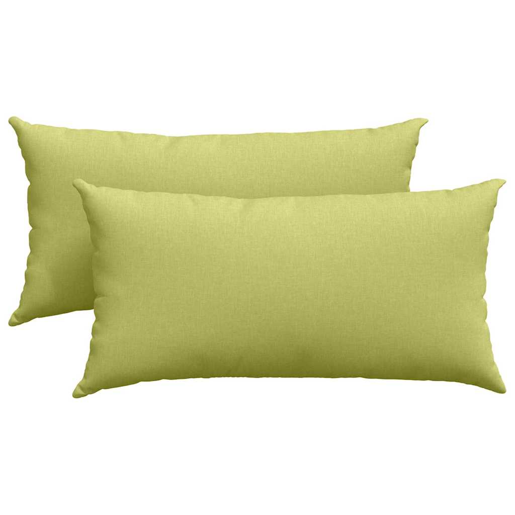 vidaXL Poduszki na sofę 2 pcs Jasnozielony 80 x 40 cm tkanina
