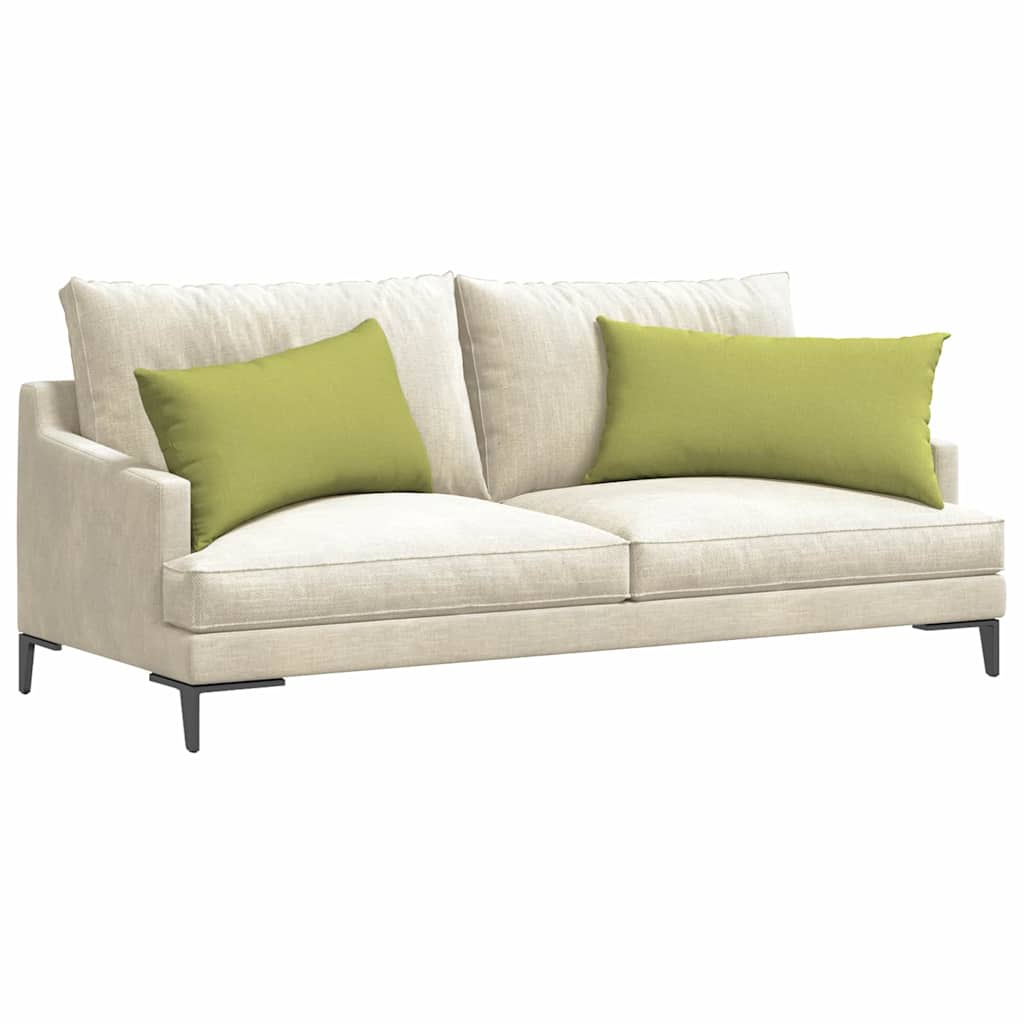 vidaXL Poduszki na sofę 2 pcs Jasnozielony 80 x 40 cm tkanina