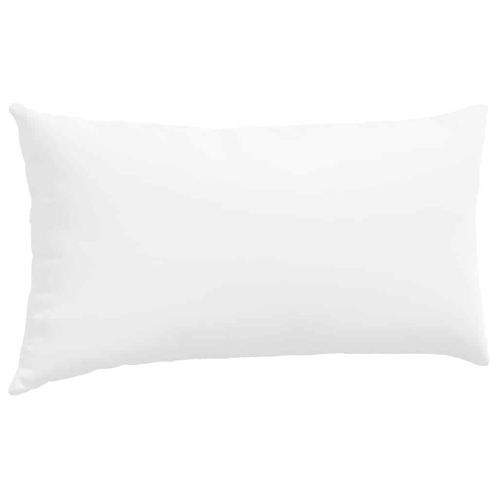 vidaXL Poduszki na sofę 2 pcs Biały 80 x 40 cm tkanina