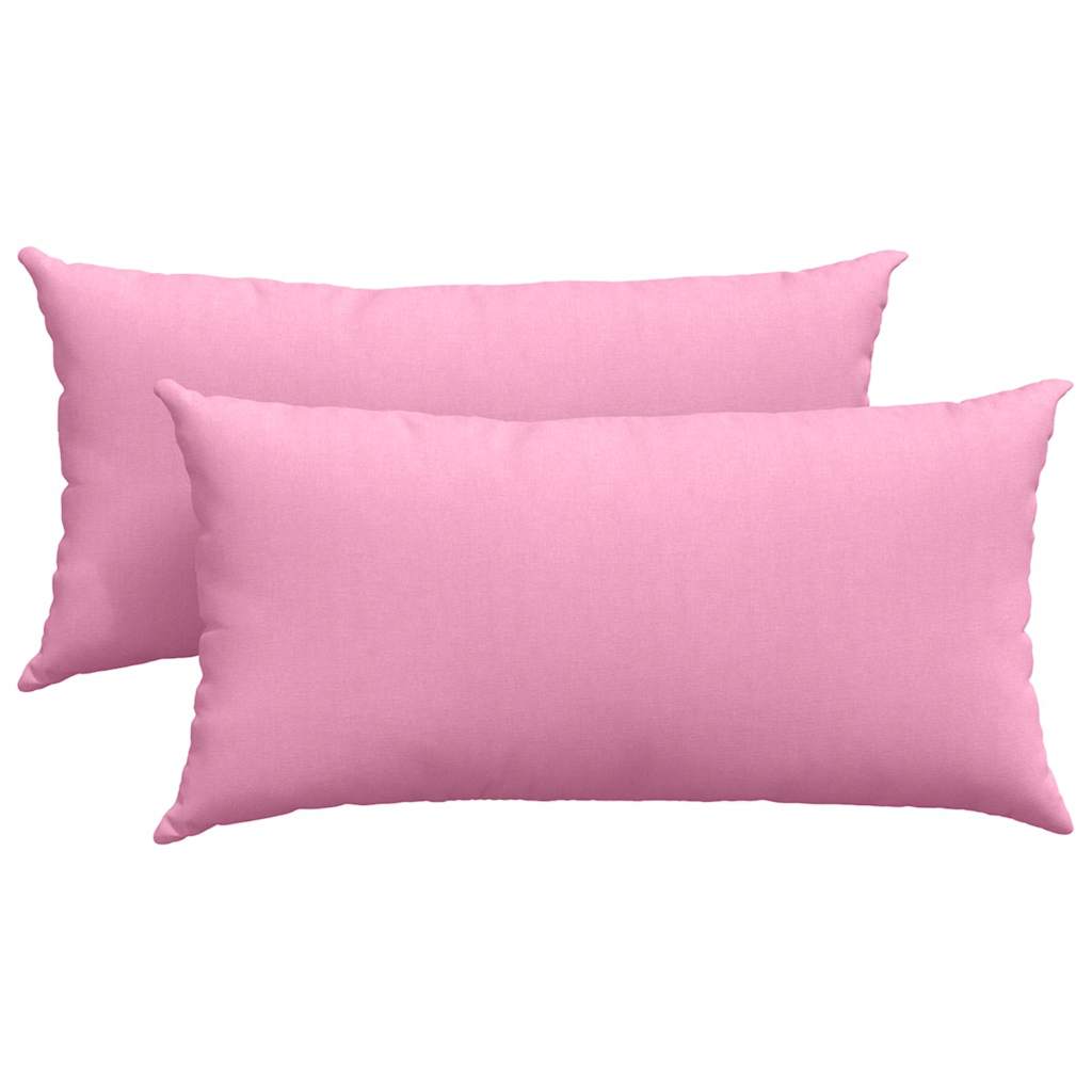 vidaXL Poduszki na sofę 2 pcs Różowy 80 x 40 cm tkanina