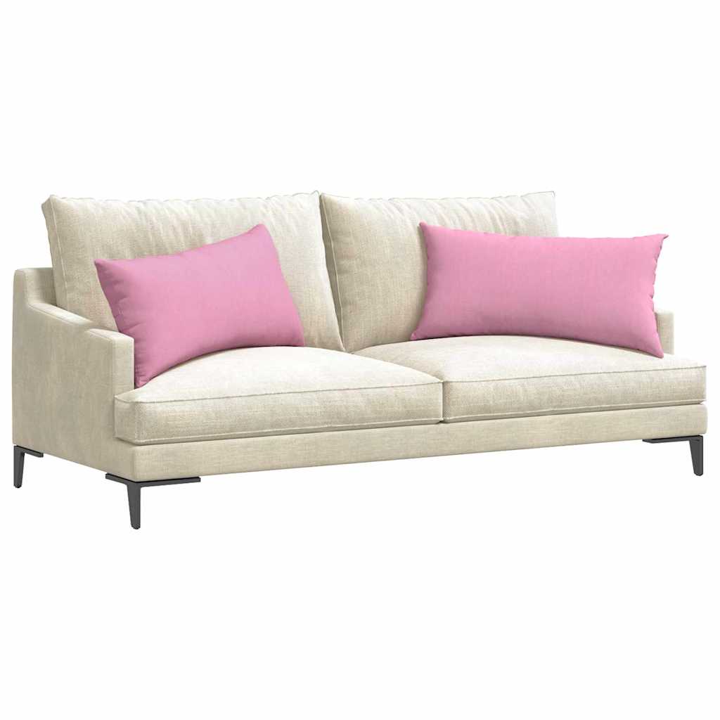 vidaXL Poduszki na sofę 2 pcs Różowy 80 x 40 cm tkanina
