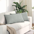 vidaXL Poduszki na sofę 2 pcs Jasnoszary 80 x 40 cm Tkanina sztruksowa