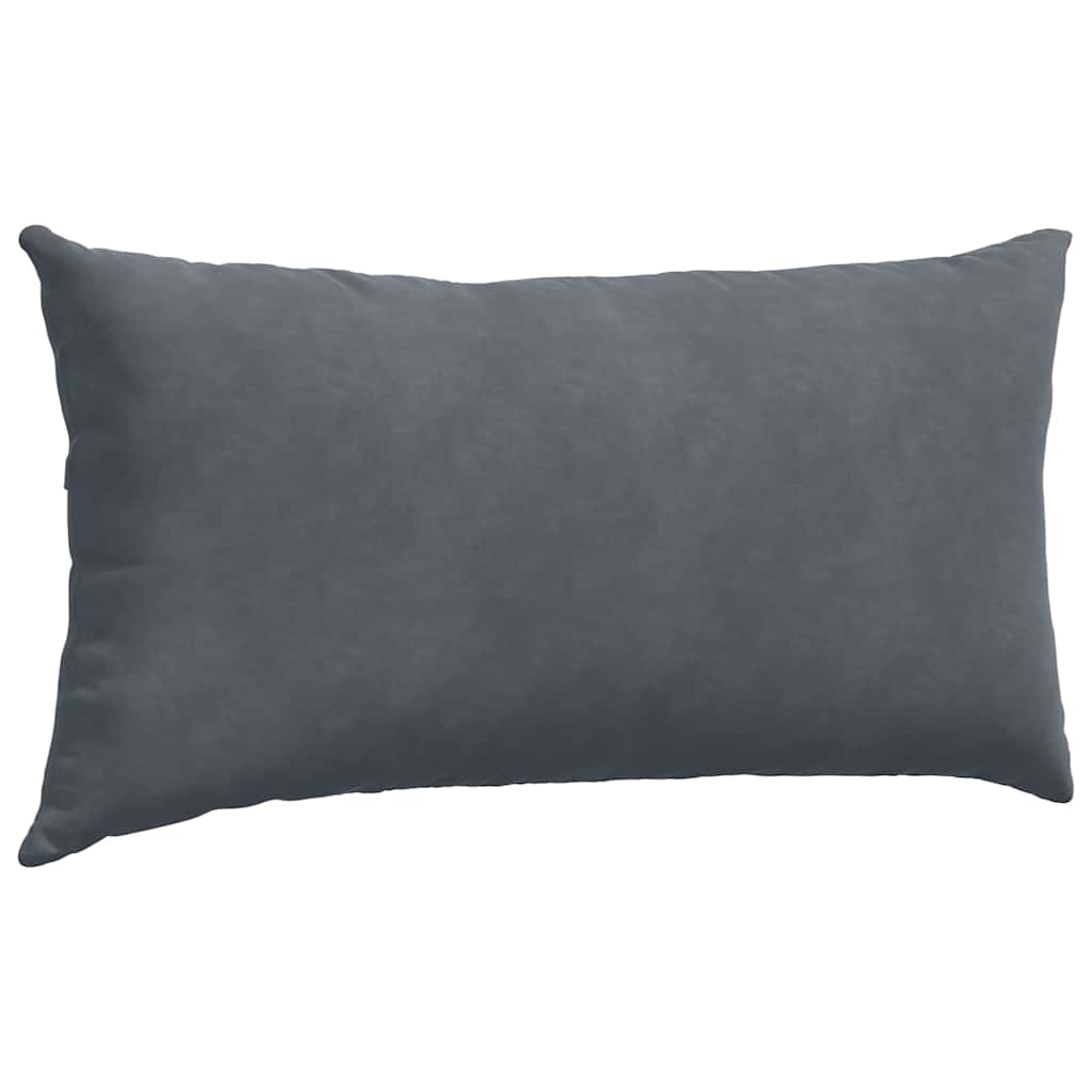vidaXL Poduszki na sofę 2 pcs Ciemnoszary 80 x 40 cm