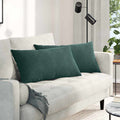 vidaXL Poduszki na sofę 2 pcs Ciemna zieleń 80 x 40 cm