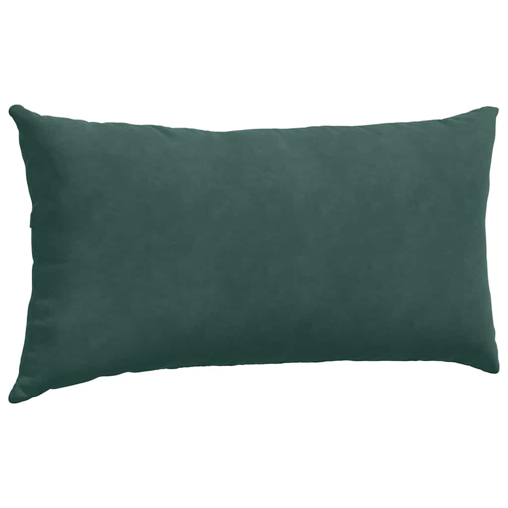 vidaXL Poduszki na sofę 2 pcs Ciemna zieleń 80 x 40 cm