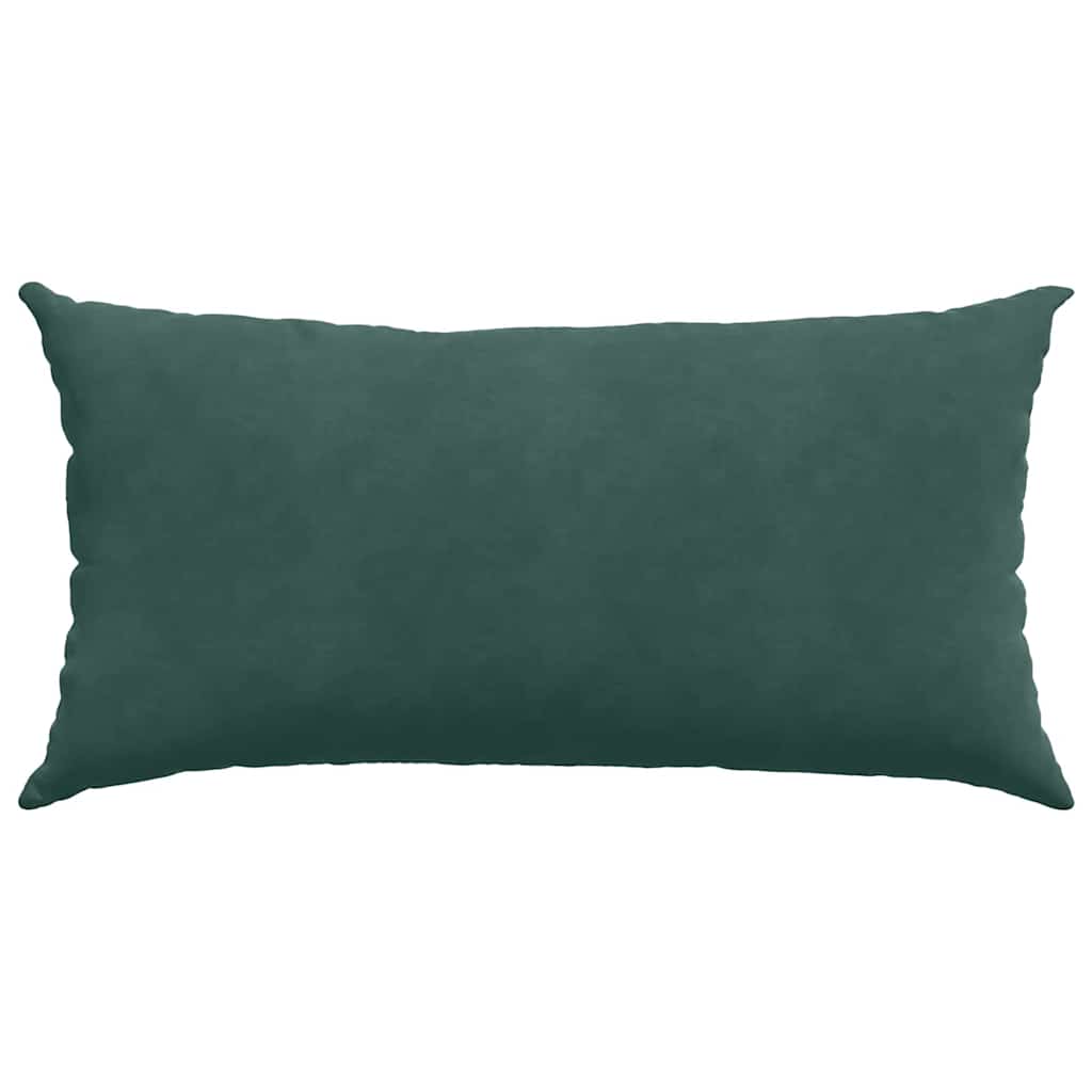 vidaXL Poduszki na sofę 2 pcs Ciemna zieleń 80 x 40 cm