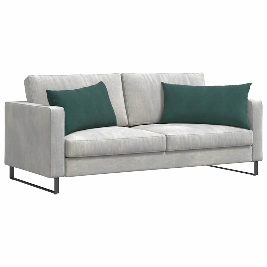 vidaXL Poduszki na sofę 2 pcs Ciemna zieleń 80 x 40 cm