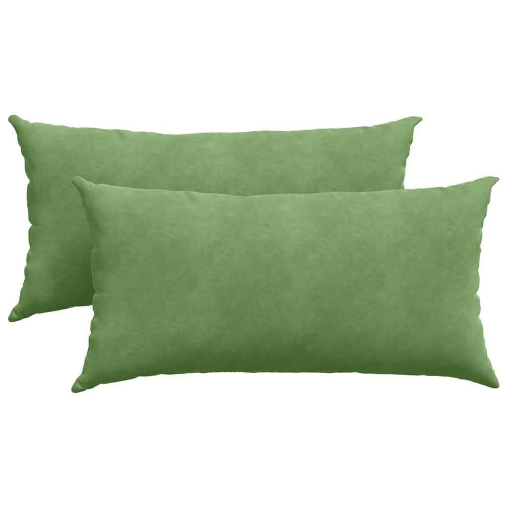 vidaXL Poduszki na sofę 2 pcs Jasnozielony 80 x 40 cm