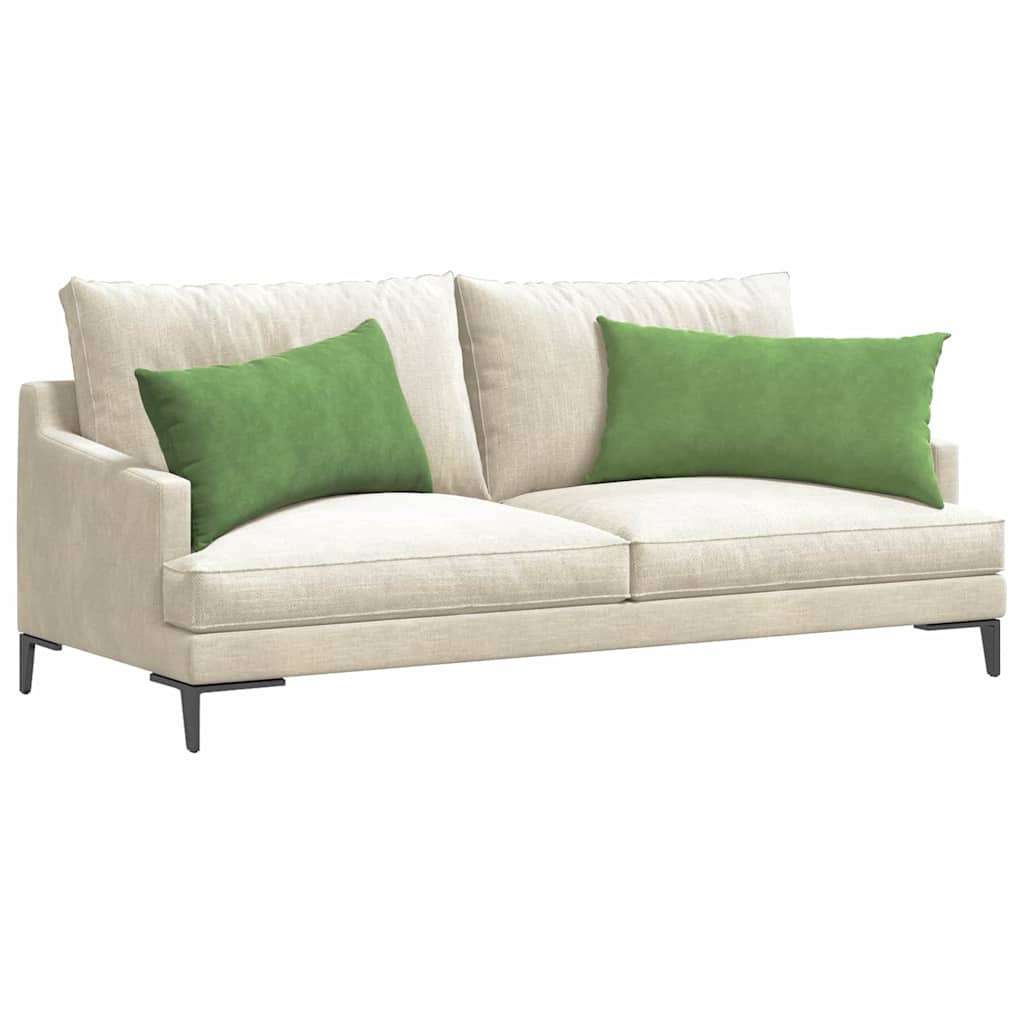 vidaXL Poduszki na sofę 2 pcs Jasnozielony 80 x 40 cm