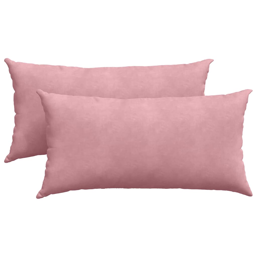 vidaXL Poduszki na sofę 2 pcs Różowy 80 x 40 cm Tkanina sztruksowa